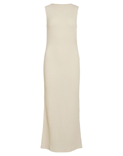 Vila - VIMergena Boat Neck Midi Kleid - Birch